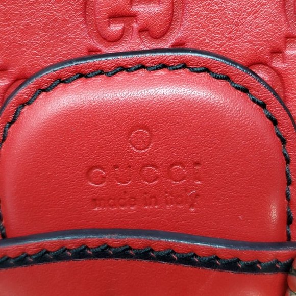 Auth Gucci Medium Emily Red GuccissimaShoulder Bag - Picture 14 of 16